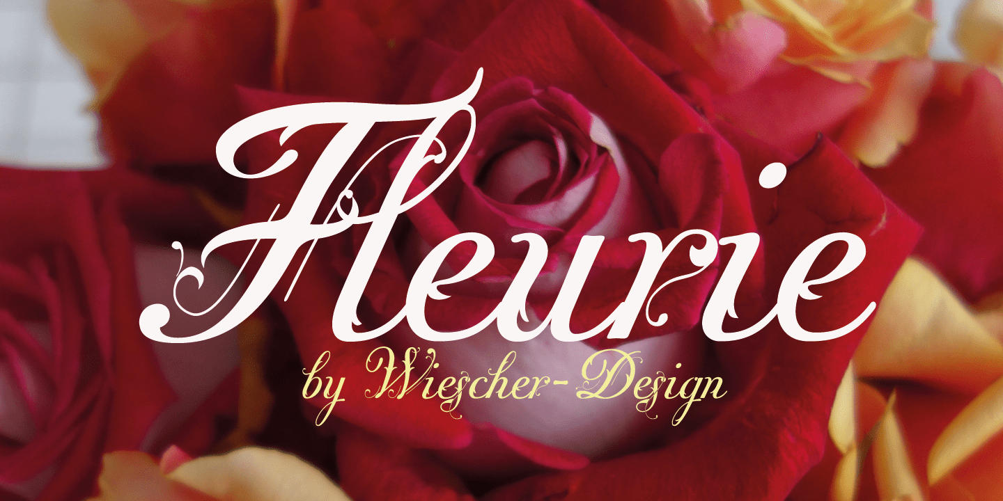 Fleurie Font Poster #1