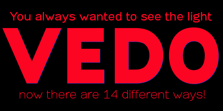 Vedo Font Poster #1