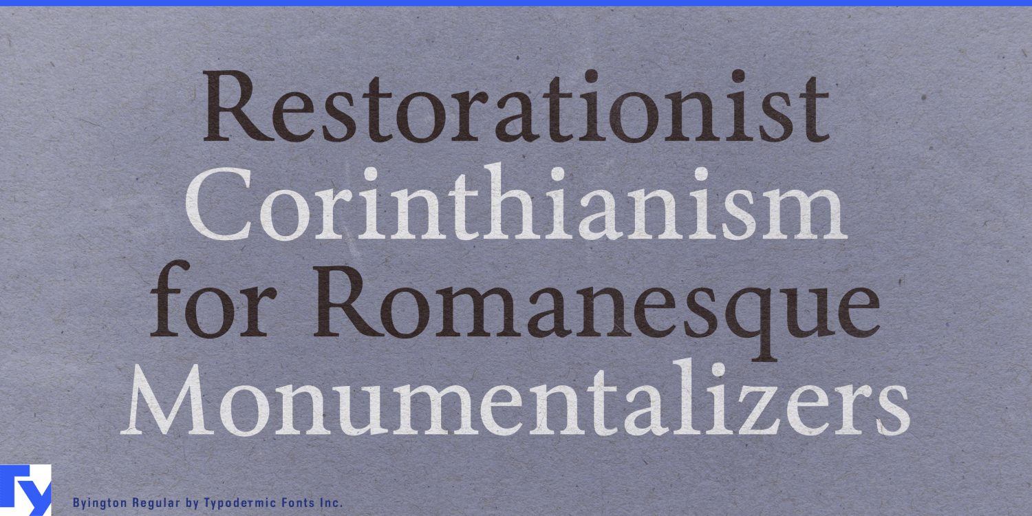 Byington Font Poster #1