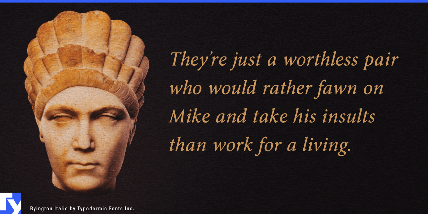 Byington Font Poster #1