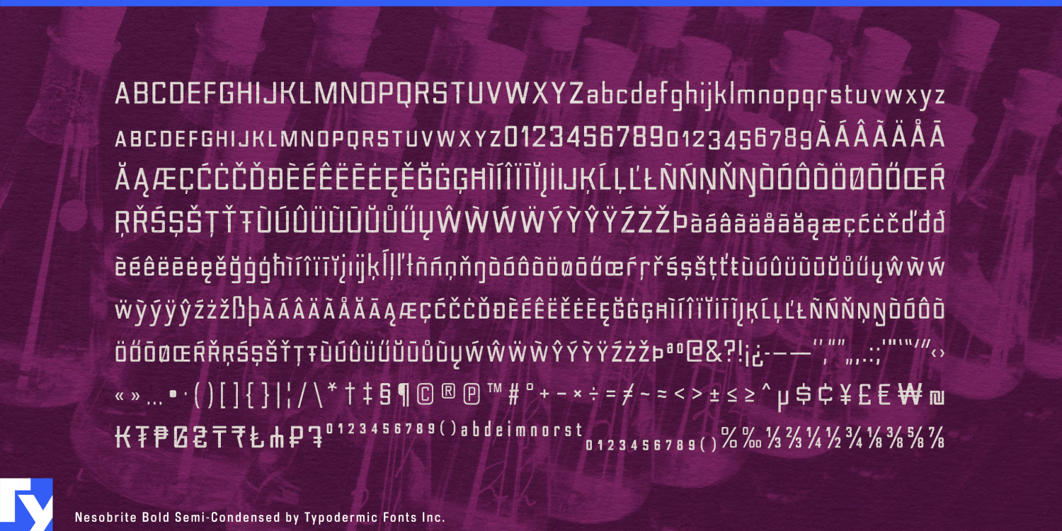 Nesobrite Font Poster #1
