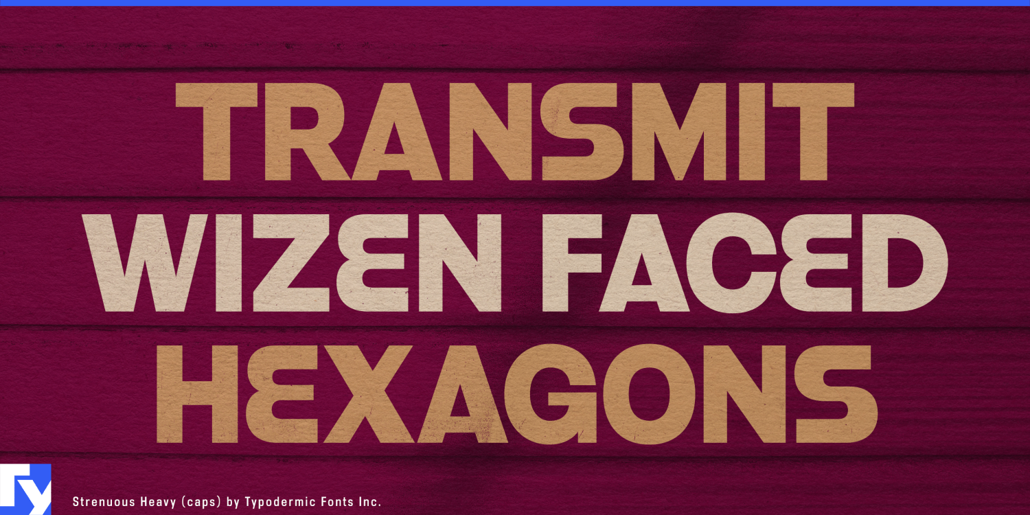 Strenuous Font Poster #1