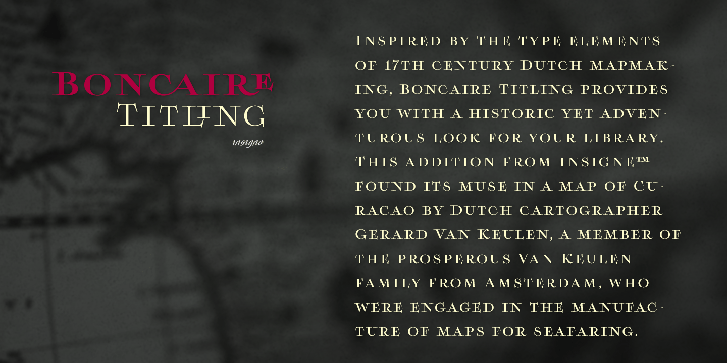 Boncaire Titling Font Poster #1