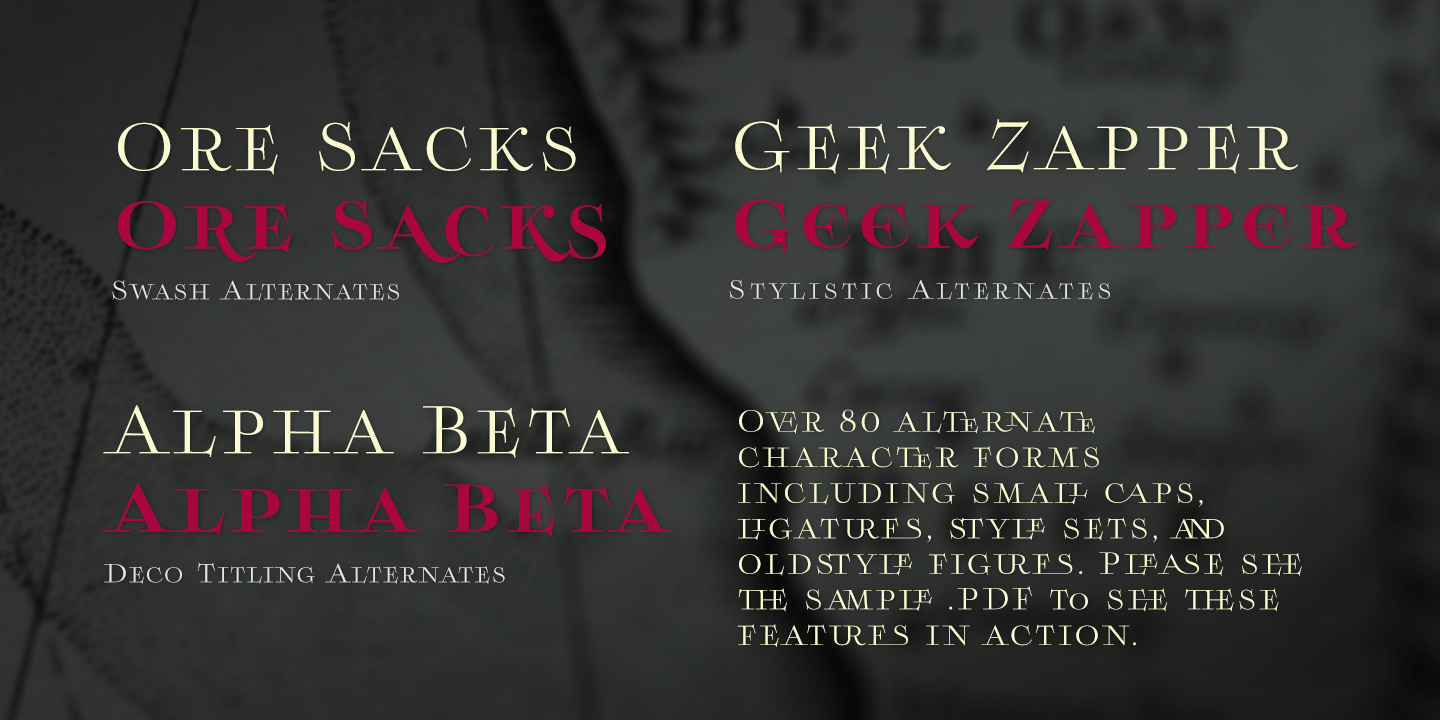 Boncaire Titling Font Poster #1