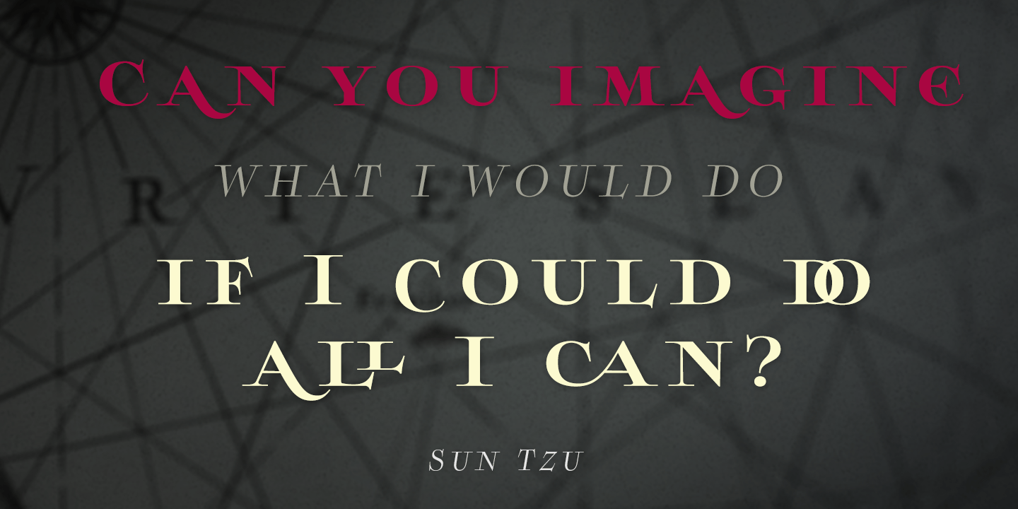 Boncaire Titling Font Poster #1