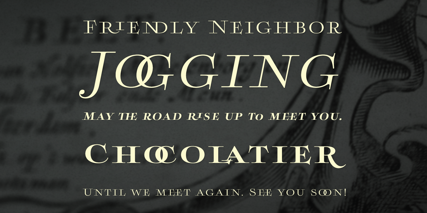 Boncaire Titling Font Poster #1