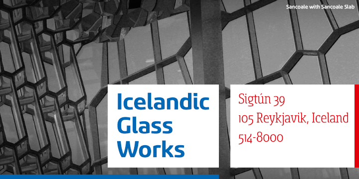 Sancoale Slab Font Poster #1
