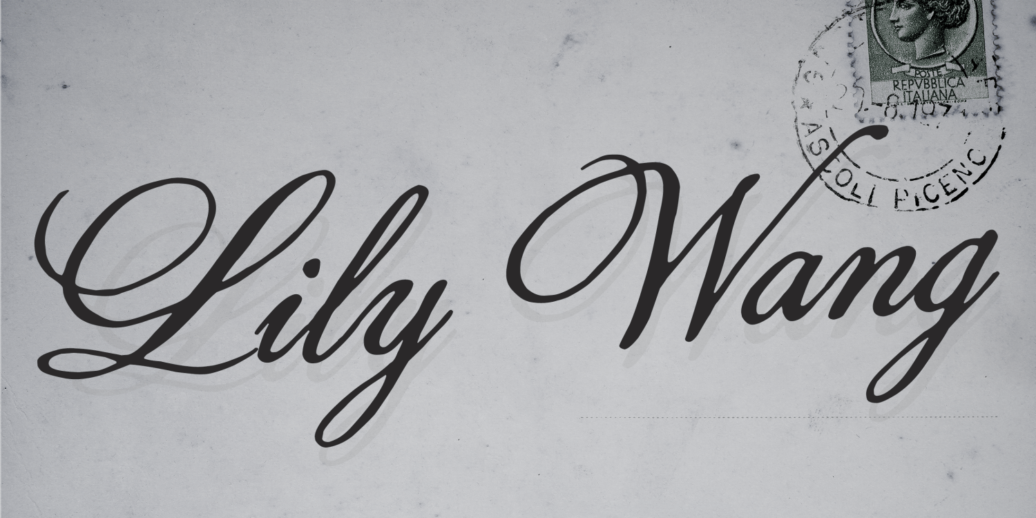 Lily Wang Font Poster #1