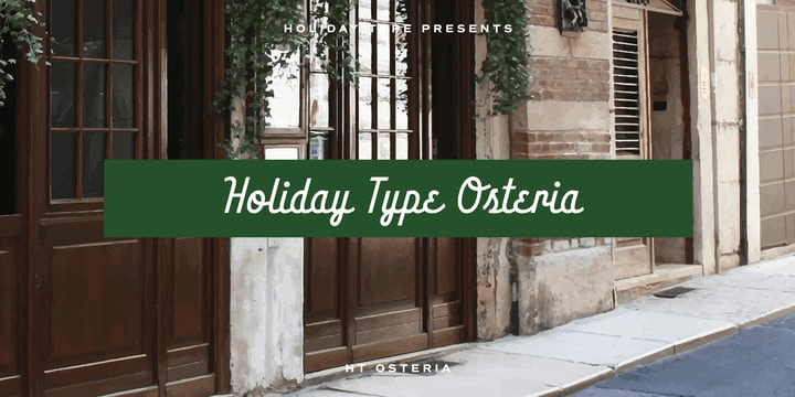 HT Osteria Font Poster #1
