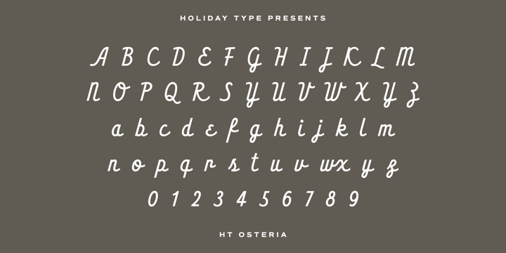 HT Osteria Font Poster #1