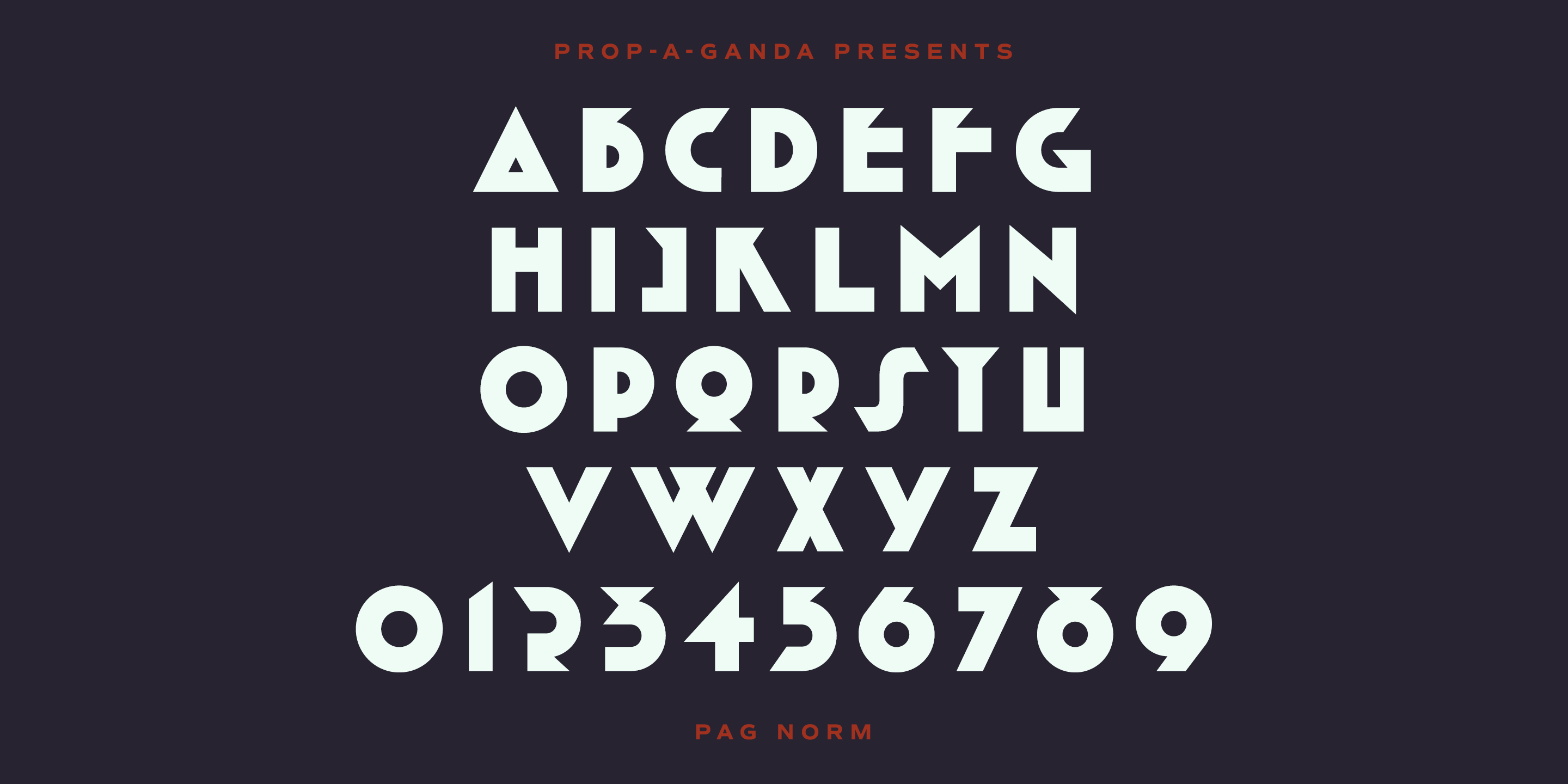 PAG Norm Font Poster #1