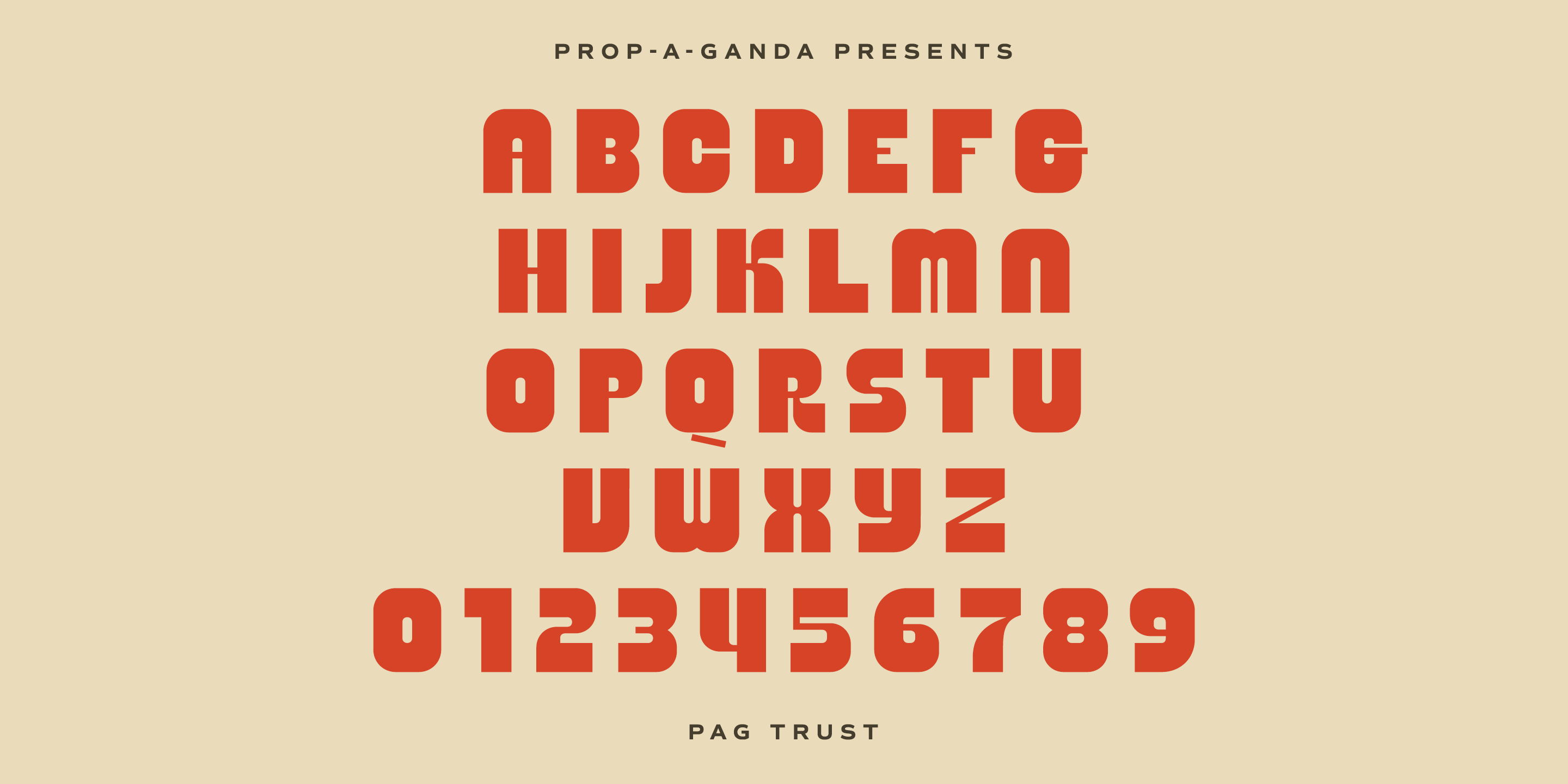 PAG Trust Font Poster #1