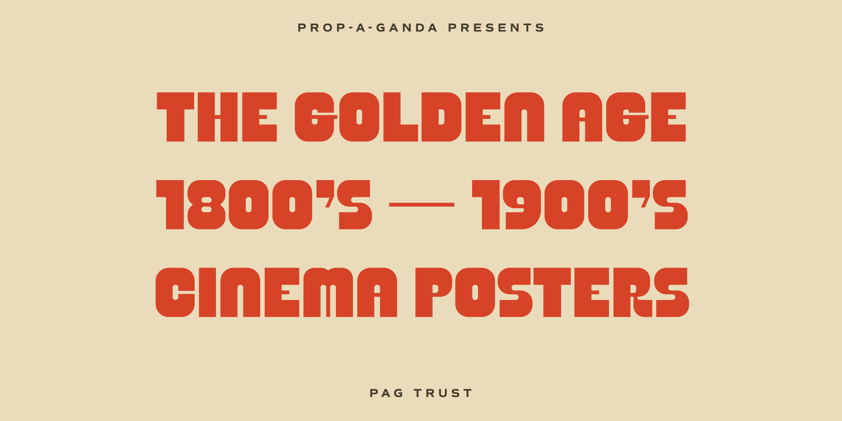 PAG Trust Font Poster #1
