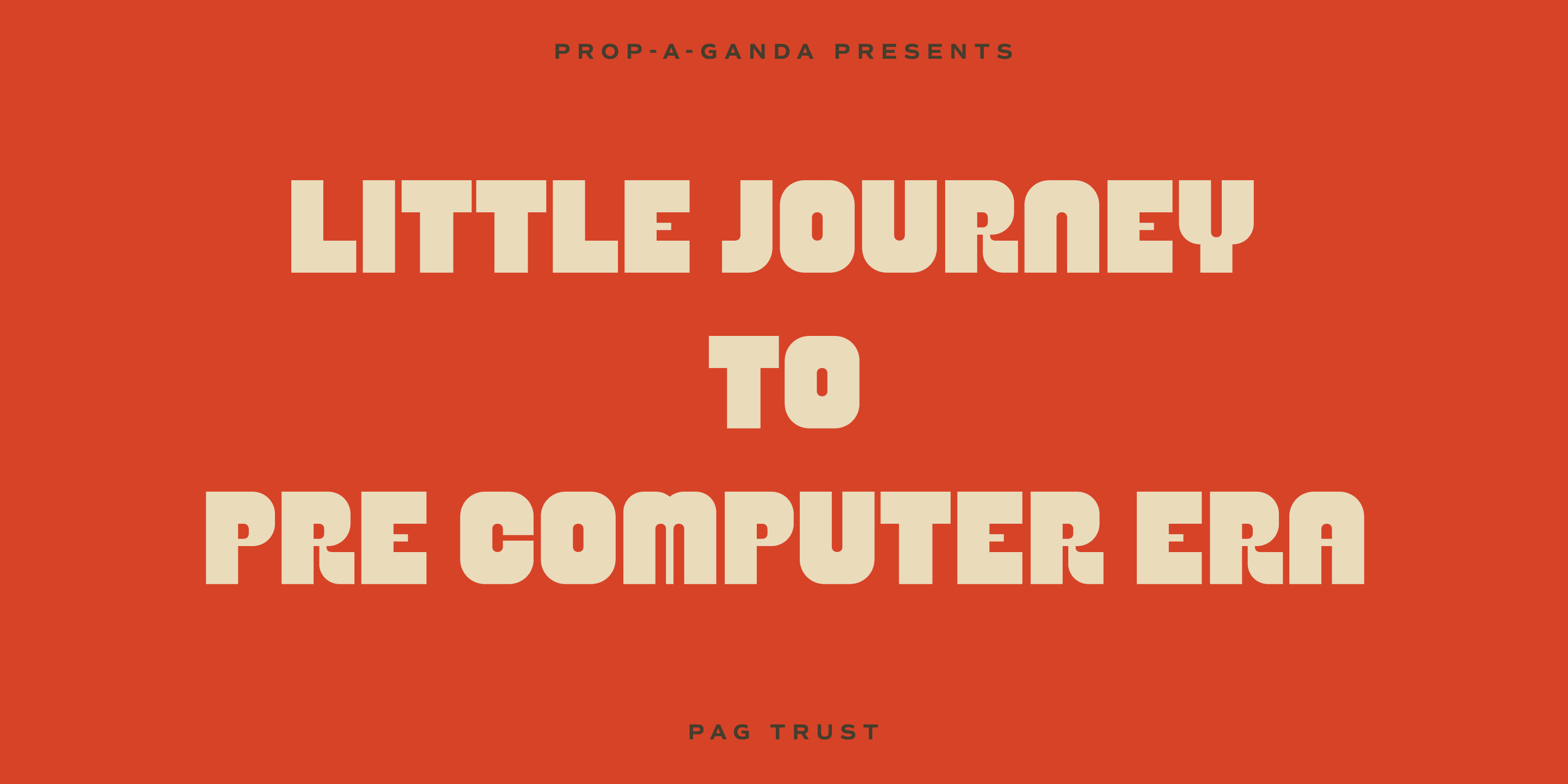 PAG Trust Font Poster #1