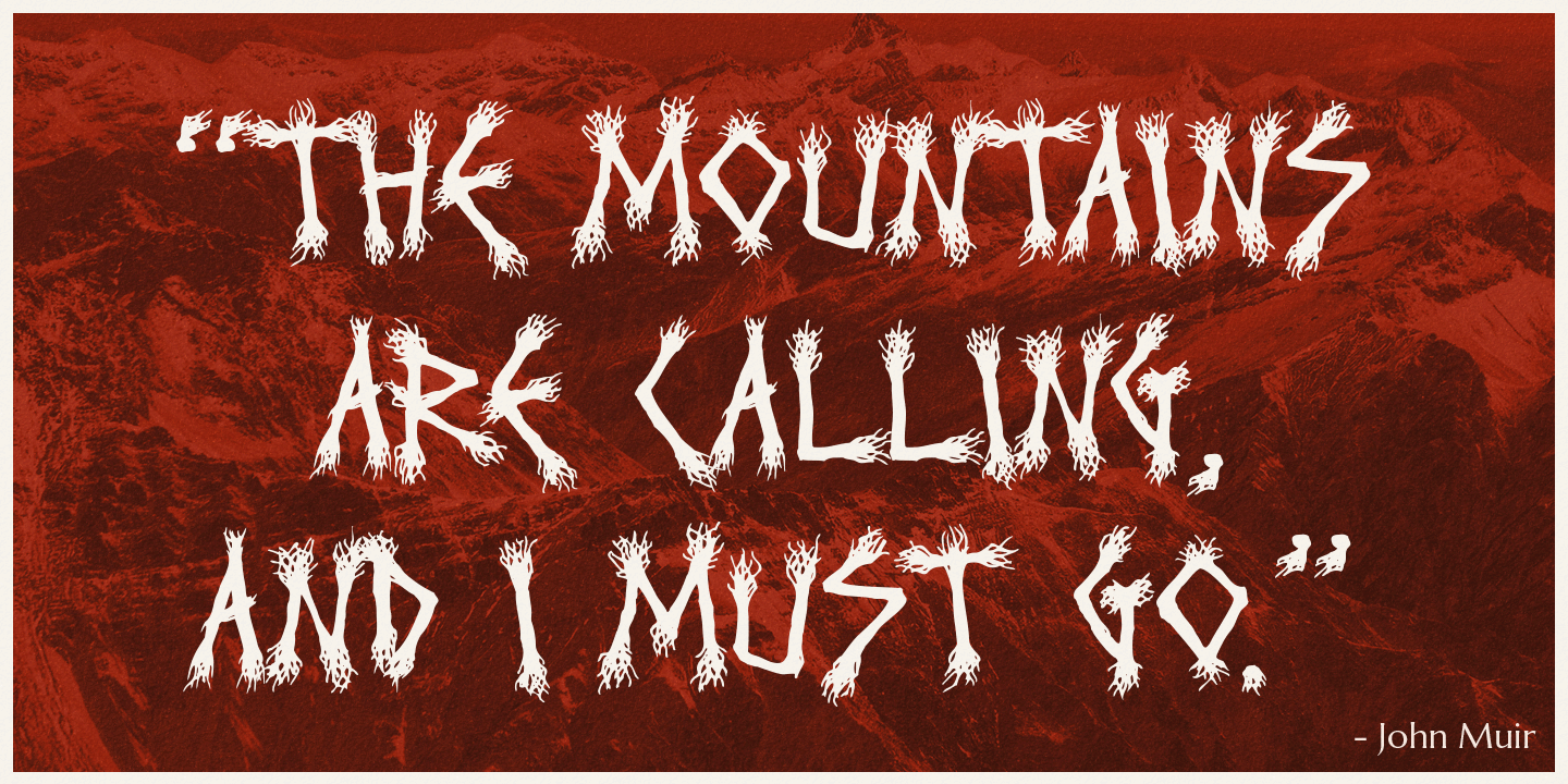 Invocation Font Poster #1