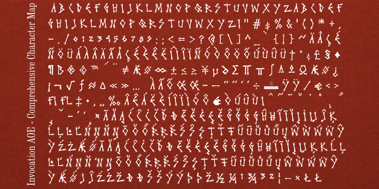 Invocation Font Family by Astigmatic One Eye | Font Bros