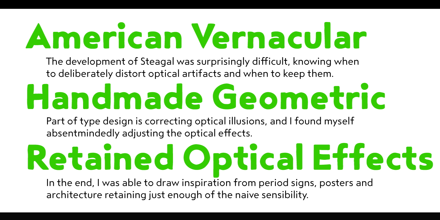 Steagal Font Poster #1
