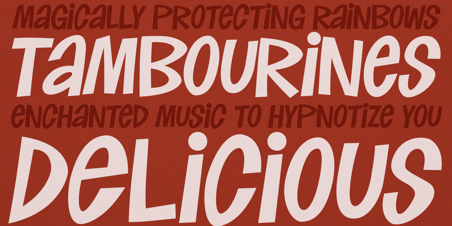 Manic Tambourine Font Poster #1