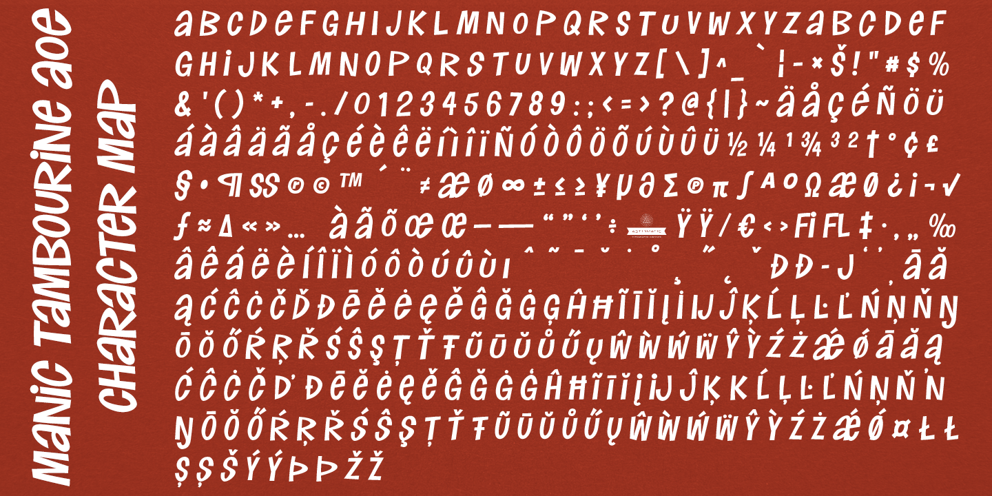 Manic Tambourine Font Poster #1