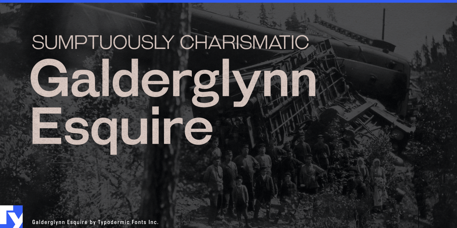 Galderglynn Esquire Font Poster #1