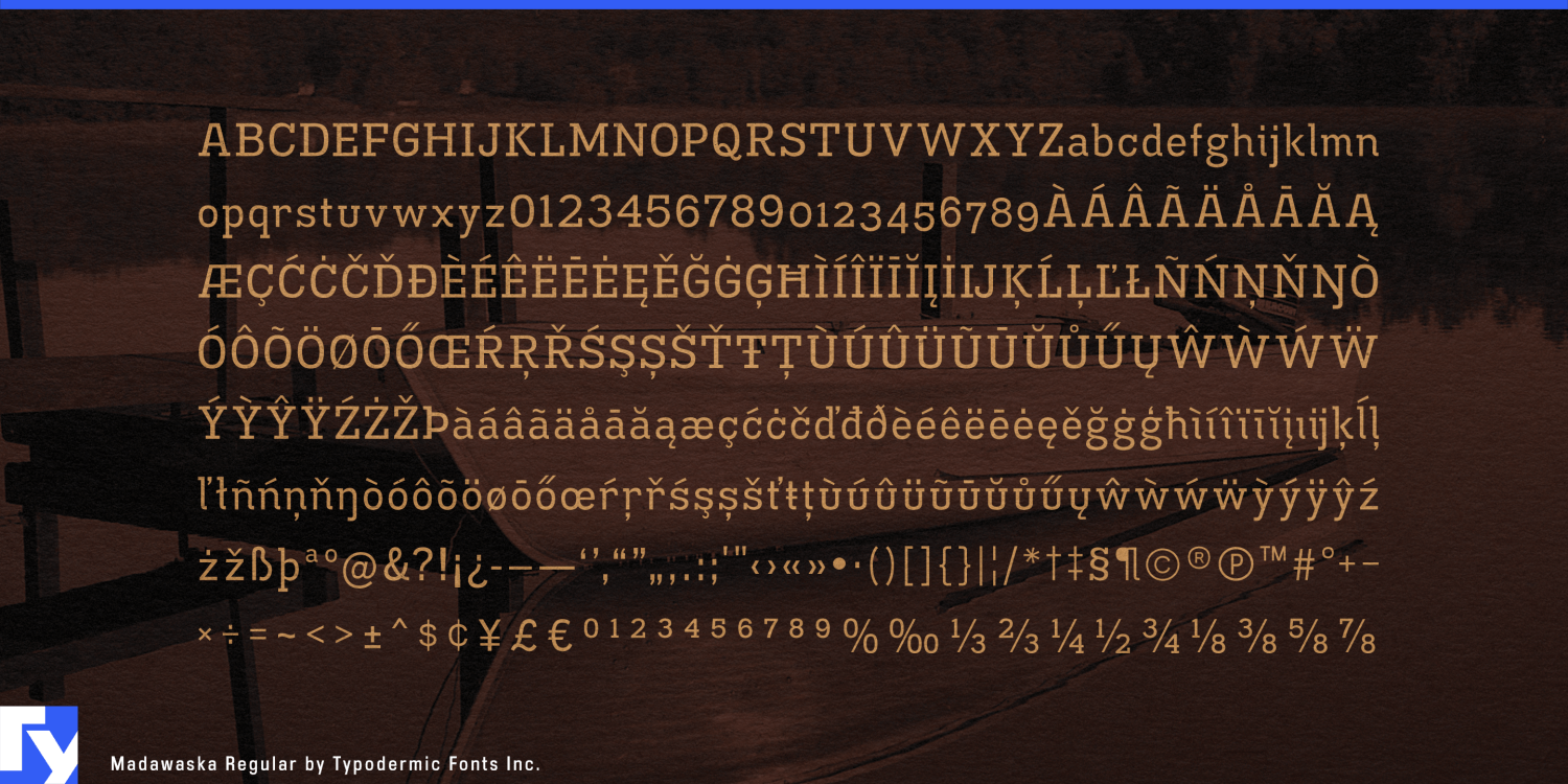 Madawaska Font Poster #1