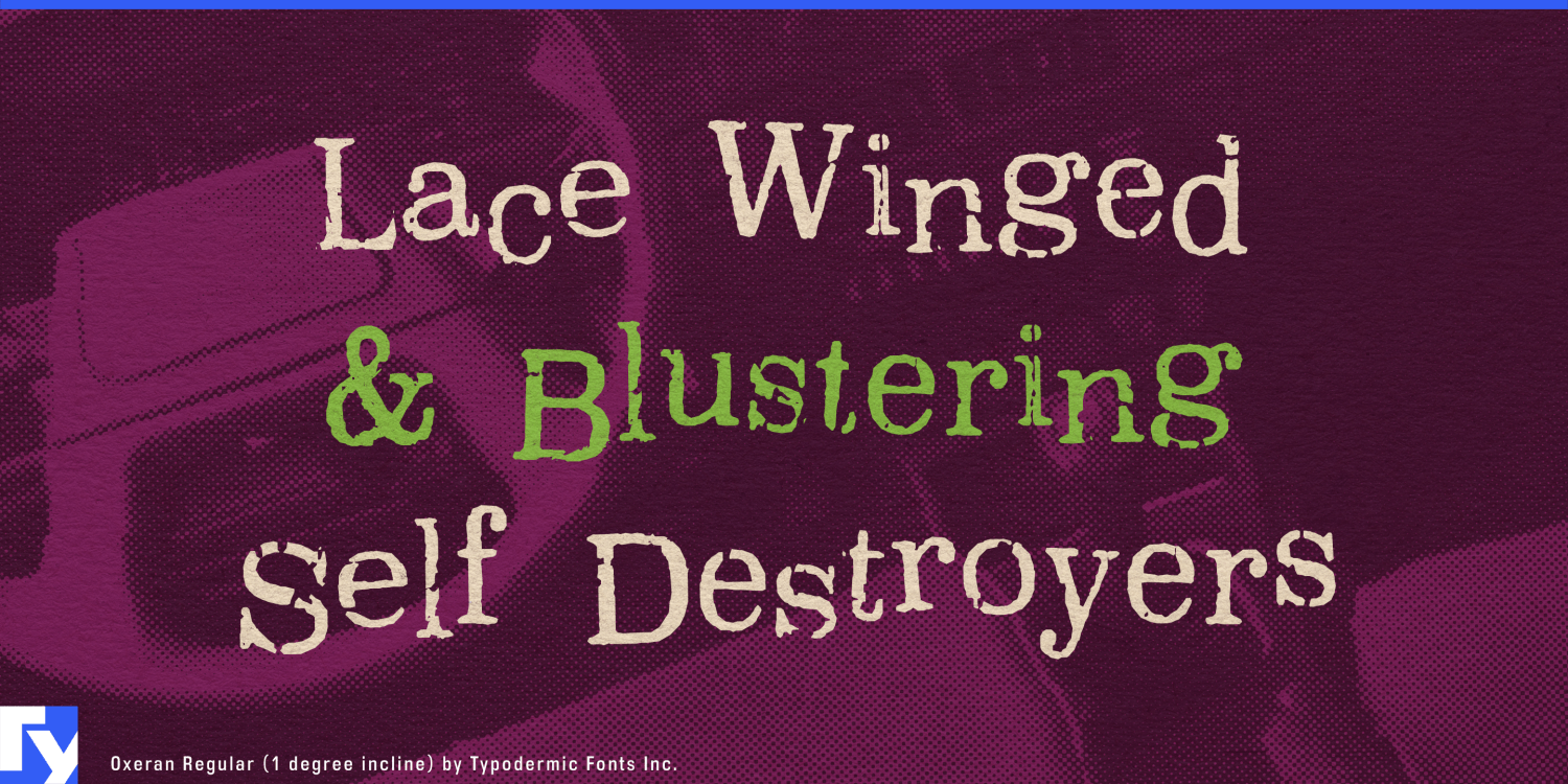 Oxeran Font Poster #1