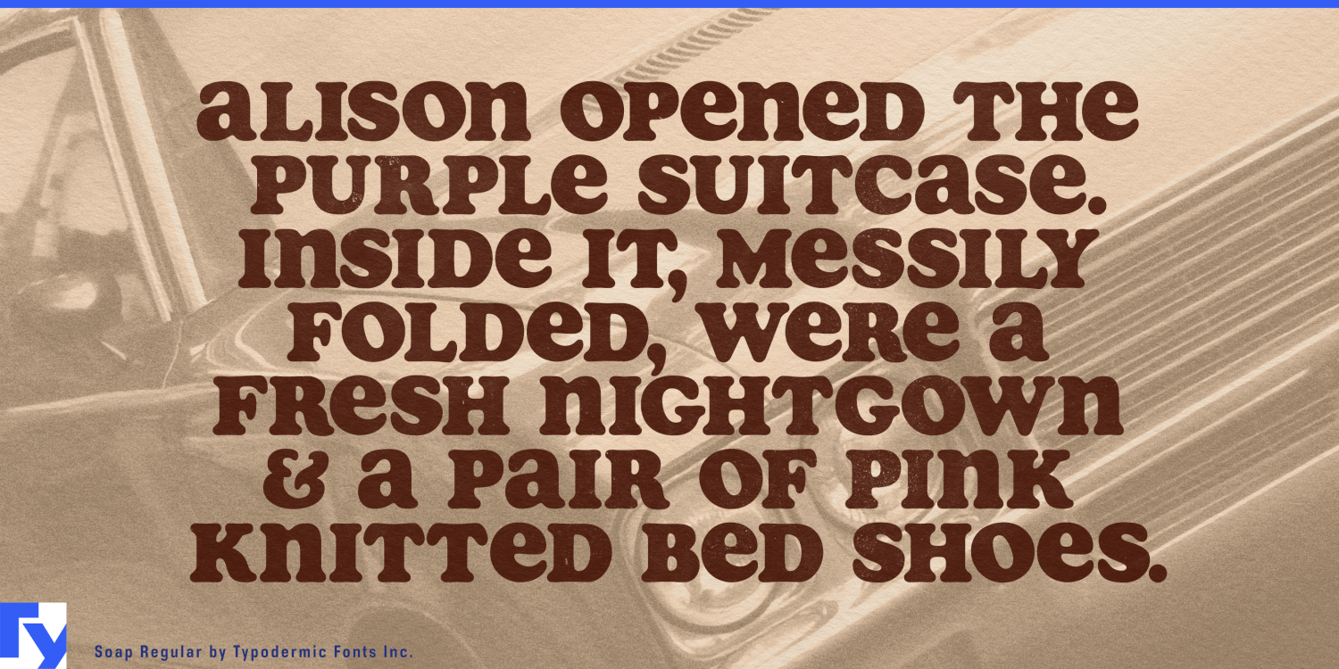 Soap Font Poster #1