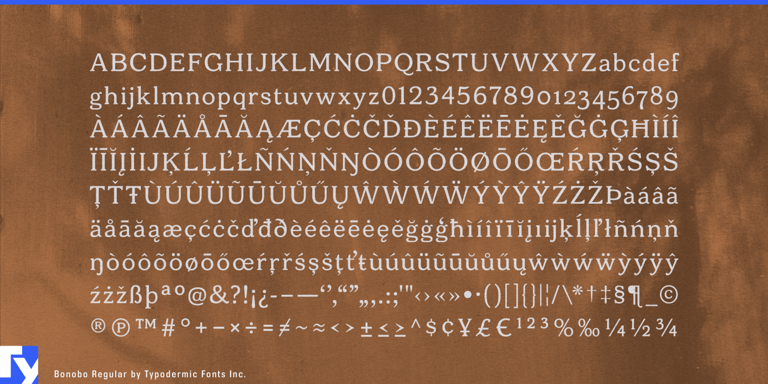 Bonobo Font Poster #1