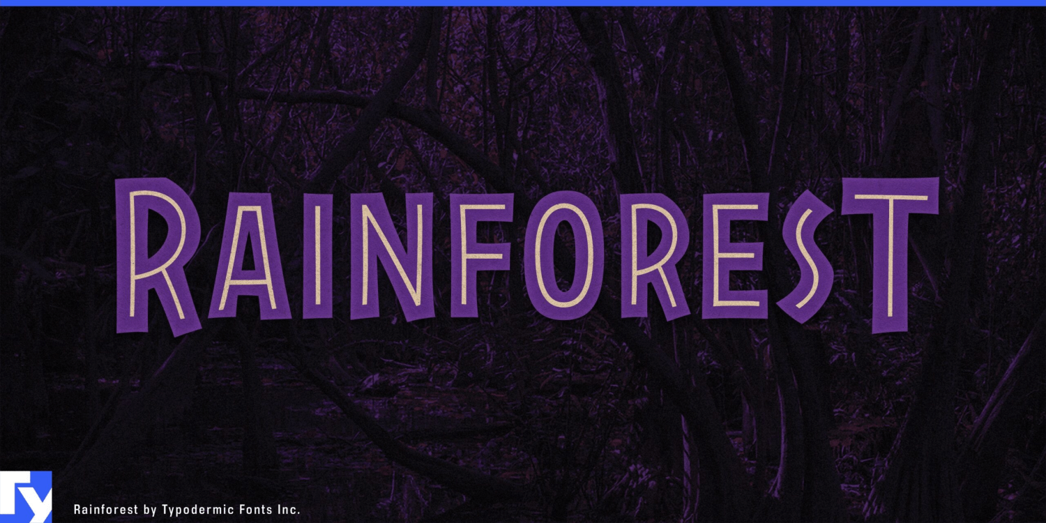 Rainforest Font Poster #1