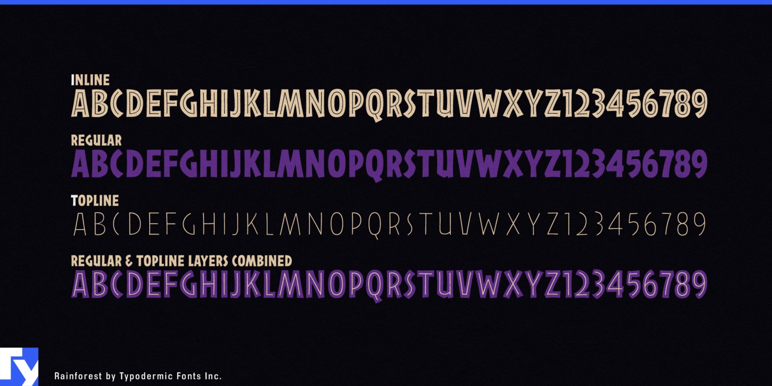 Rainforest Font Poster #1