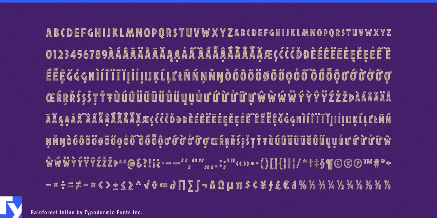 Rainforest Font Poster #1