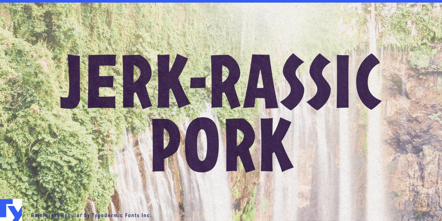 Rainforest Font Poster #1