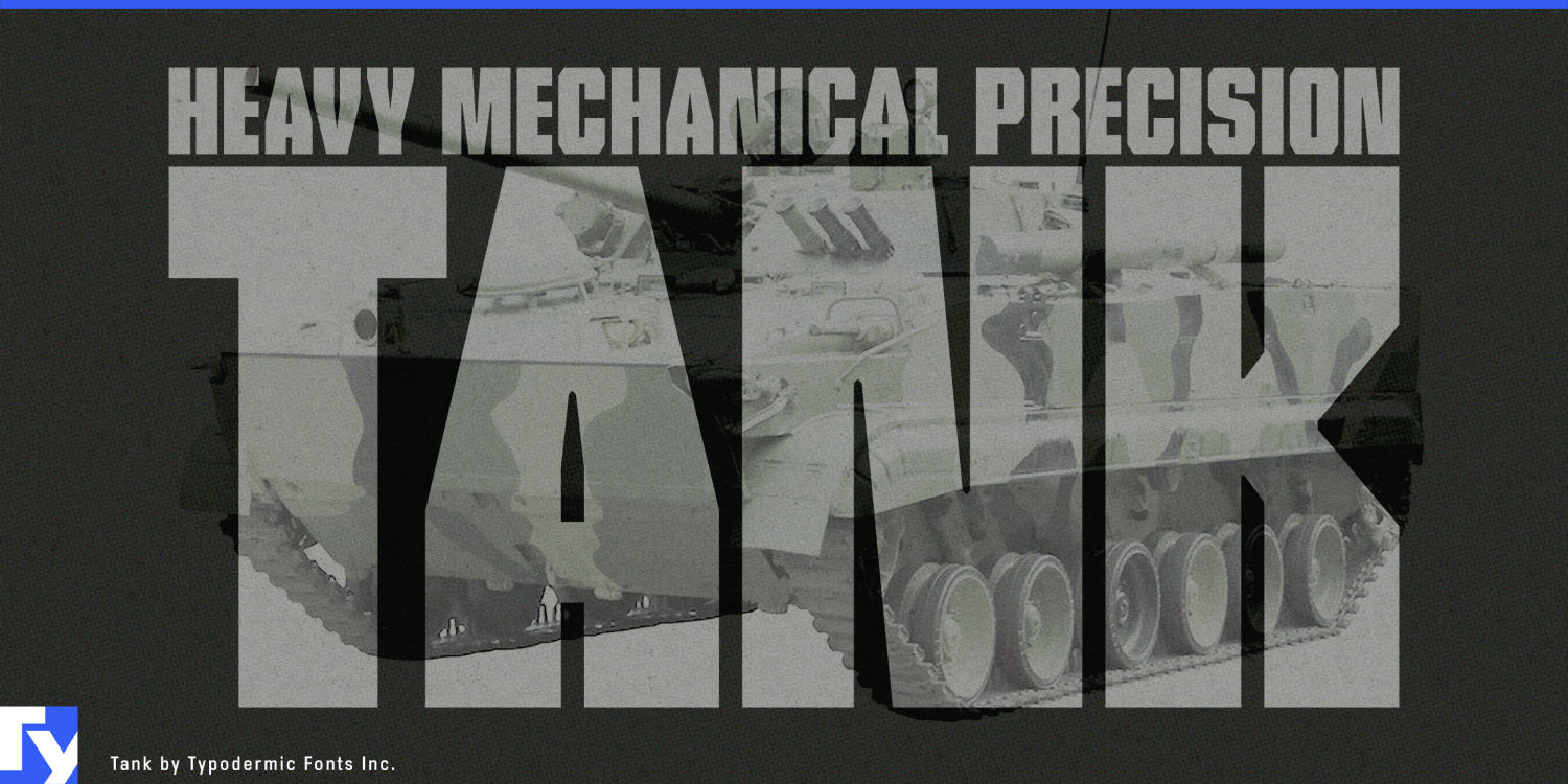 Tank Font Poster #1