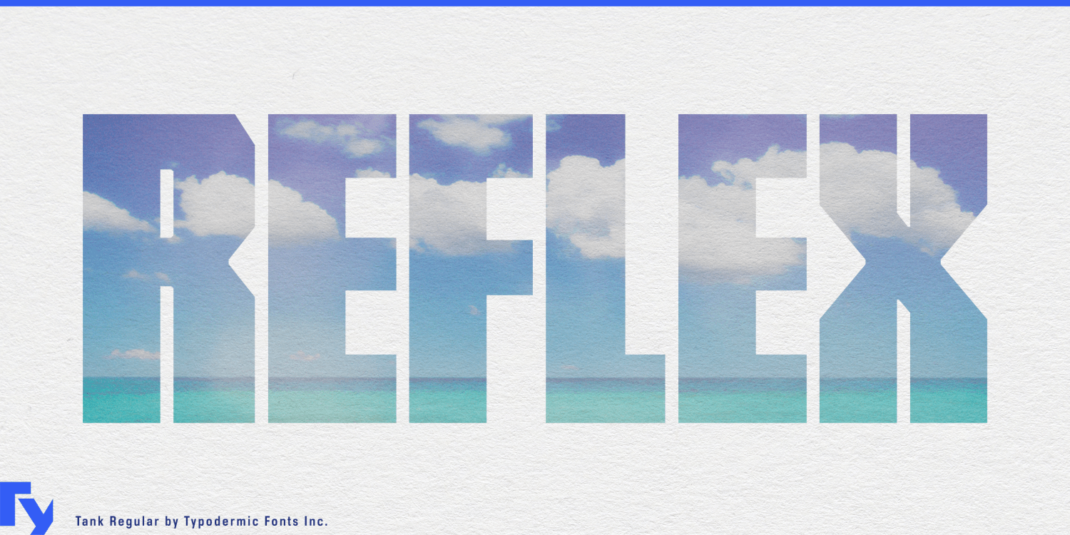 Tank Font Poster #1