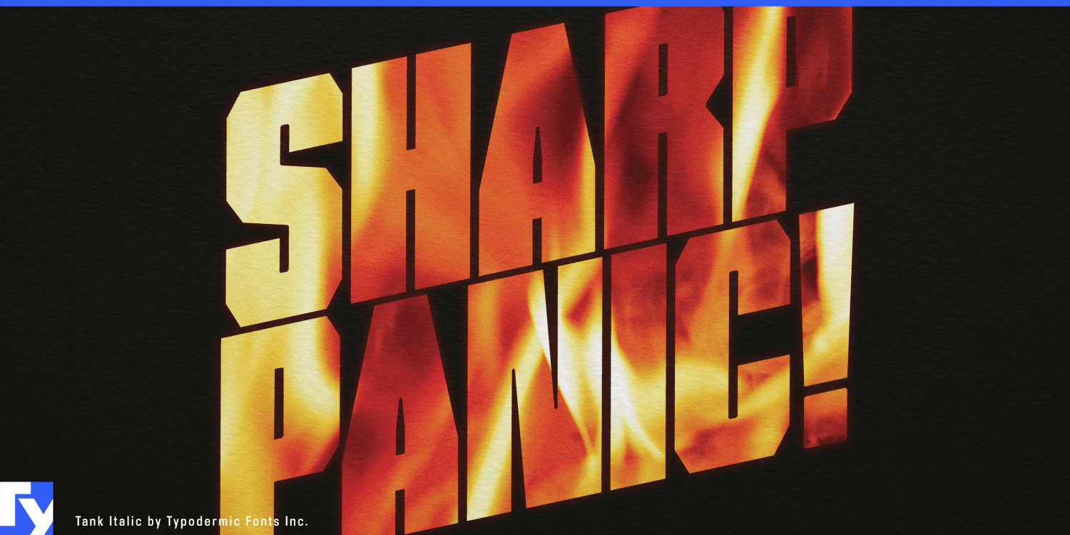 Tank Font Poster #1