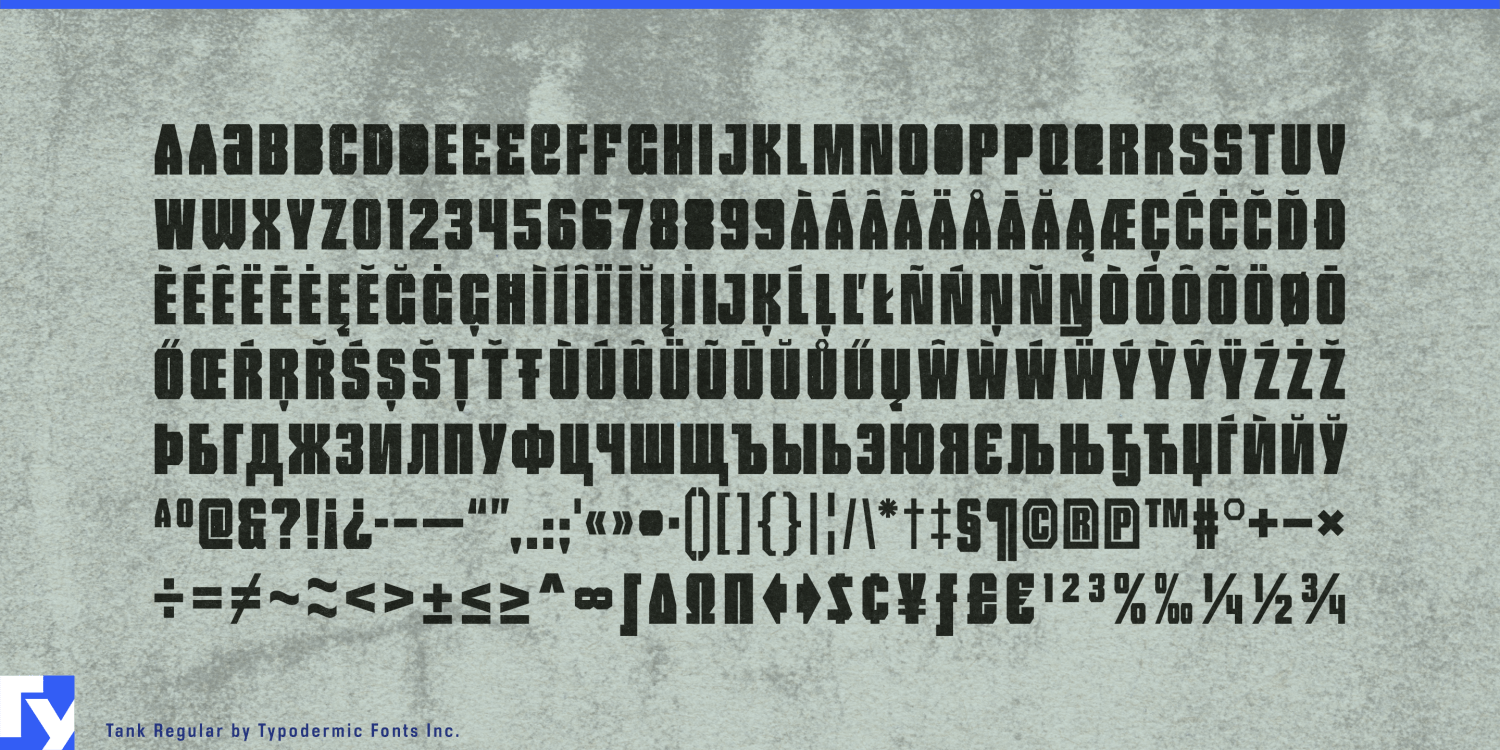 Tank Font Poster #1