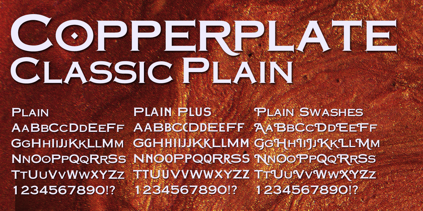 Copperplate Classic Font Poster #1