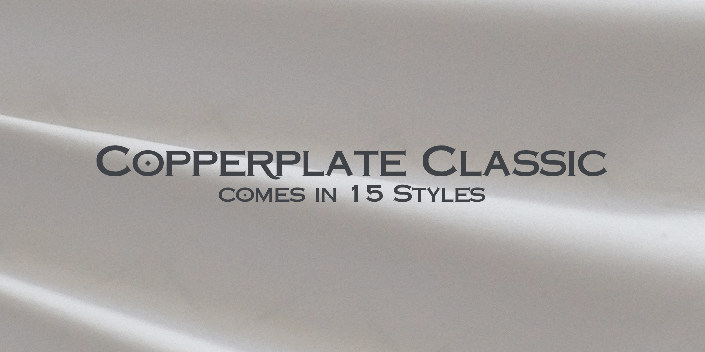 Copperplate Classic Font Poster #1