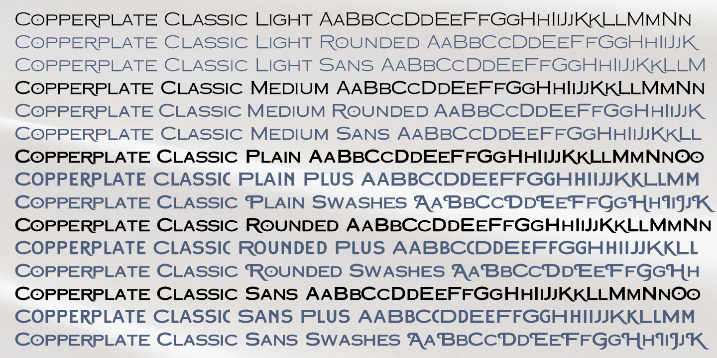 Copperplate Classic Font Poster #1