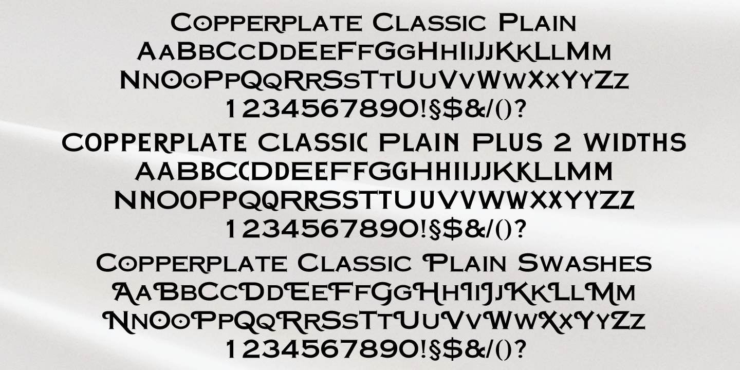 Copperplate Classic Font Poster #1