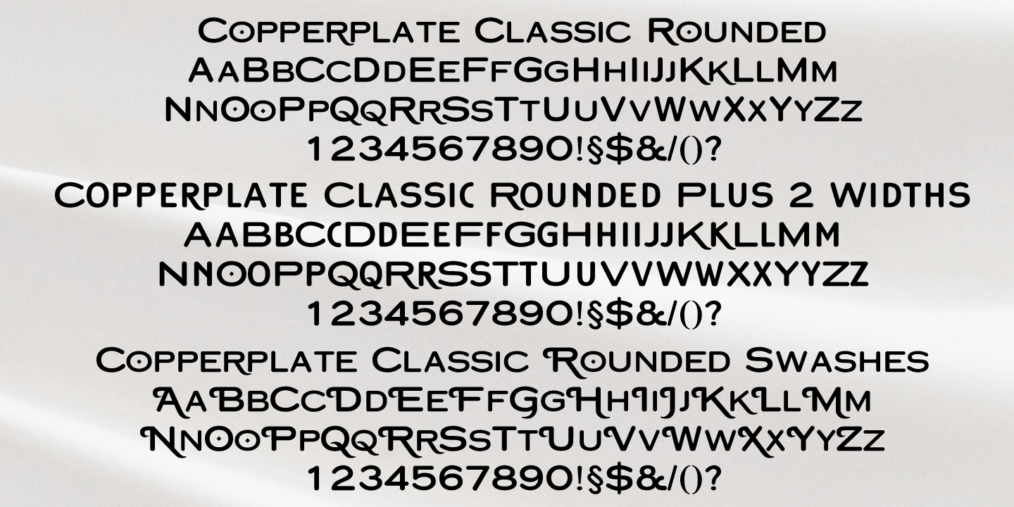 Copperplate Classic Font Poster #1