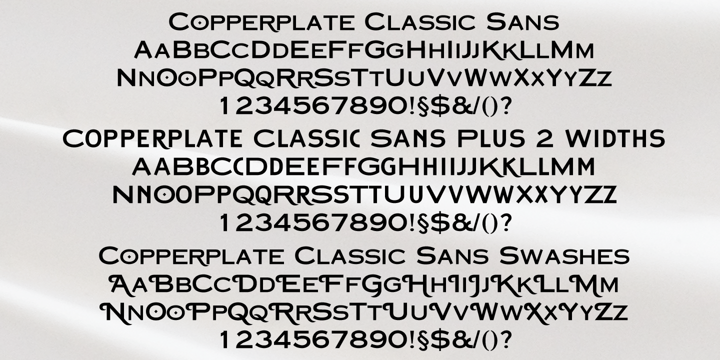 Copperplate Classic Font Poster #1