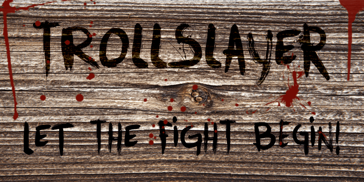 Trollslayer Font Poster #4