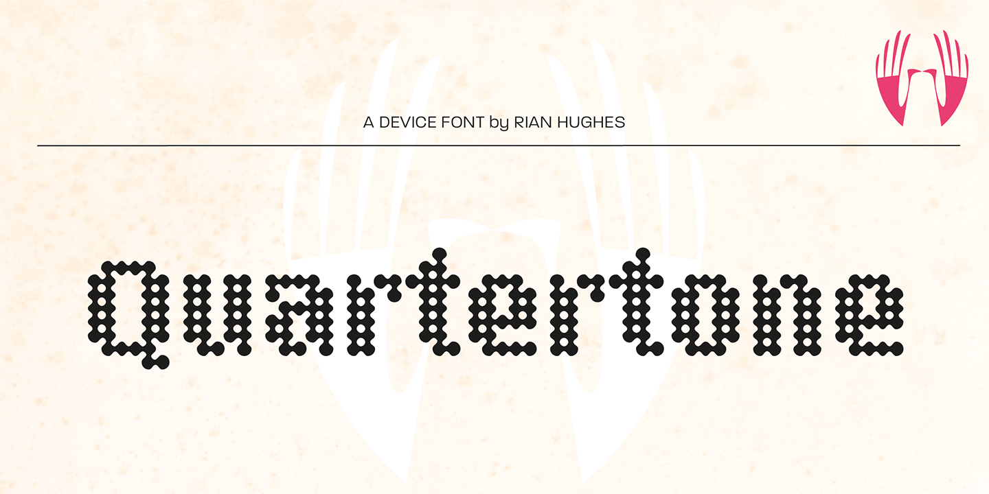 Quartertone Font Poster #1