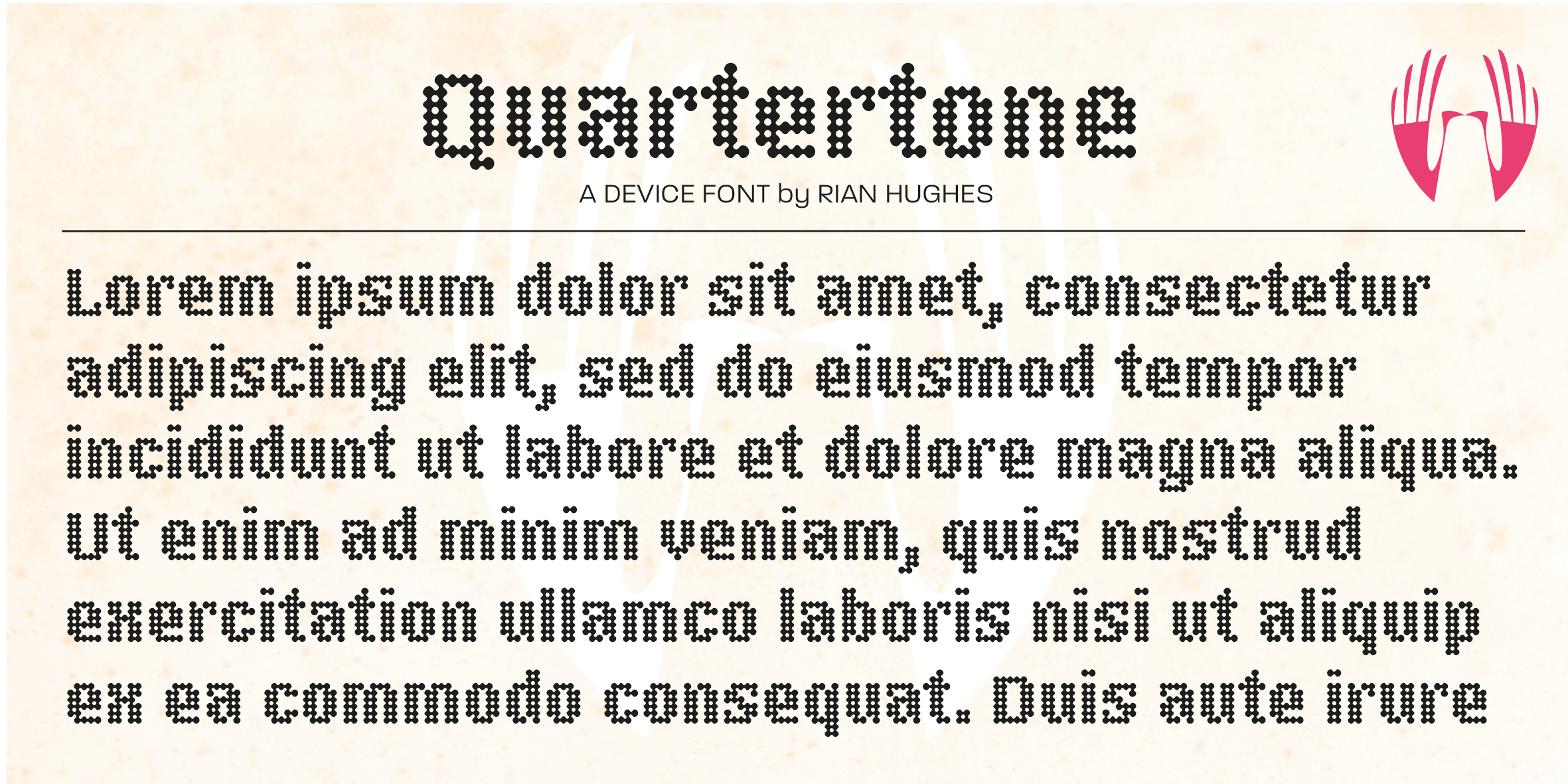 Quartertone Font Poster #1