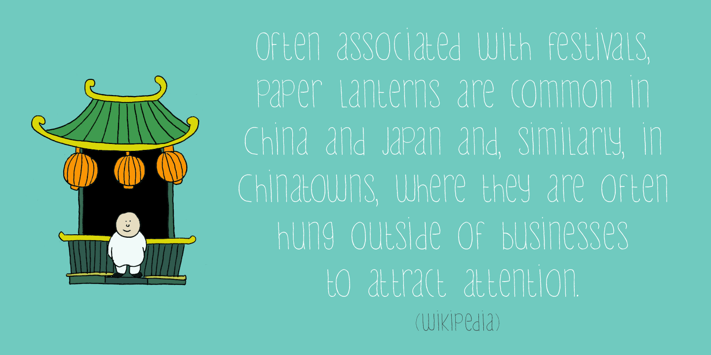 Lampion Font Poster #1