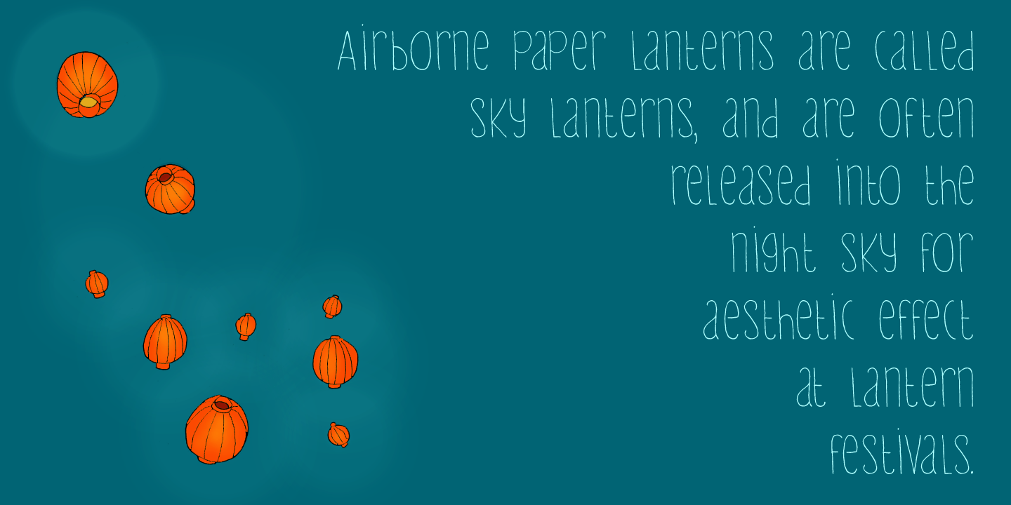 Lampion Font Poster #1