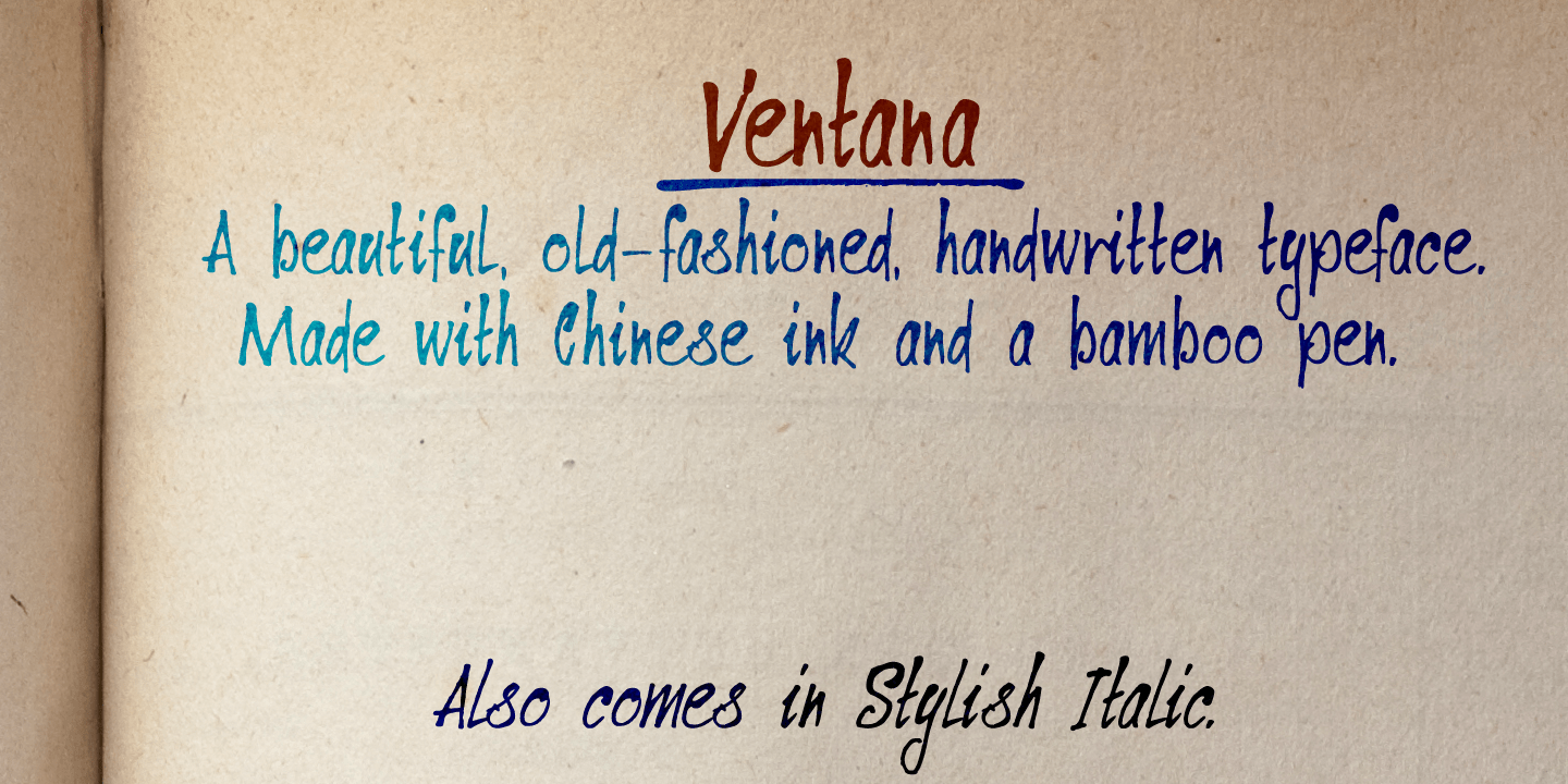 Ventana Font Poster #1