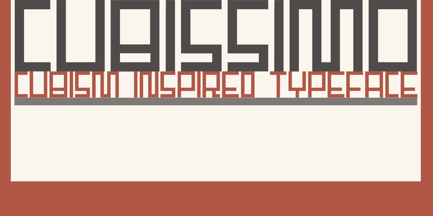 Cubissimo Font Poster #1
