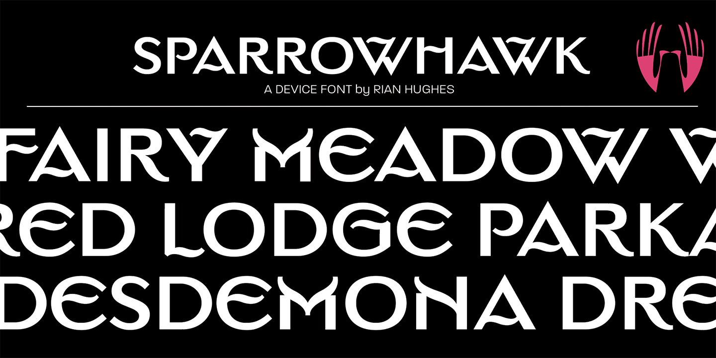 Sparrowhawk Font Poster #1